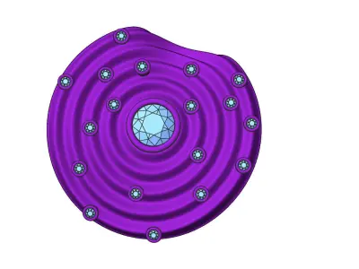Solar System Necklace 3D print model