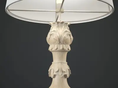 Wooden lampbase Noto 3D model