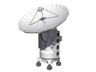 Radio telescope 3D model