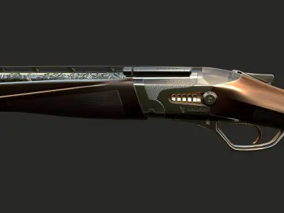 Heritage Plasma Shotgun Low-poly 3D model