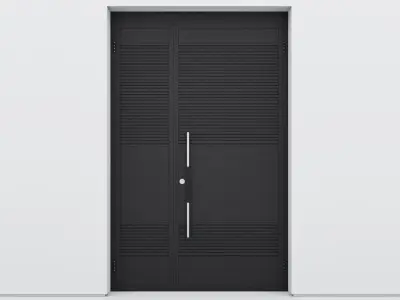 Aluminium door 96 3D model