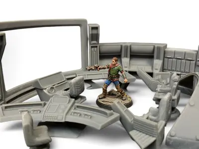 Spaceship Bridge 3D print model