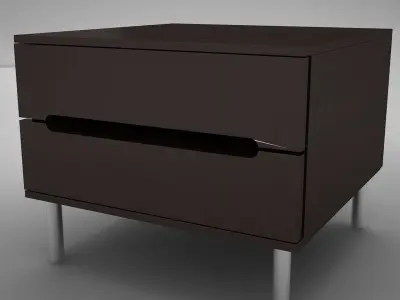 night table modern 3 Low-poly 3D model