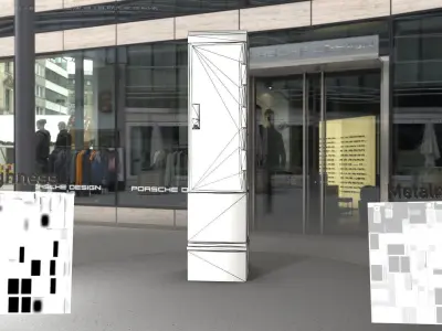 Electrical Distribution Cabinet 99 Low-poly 3D model