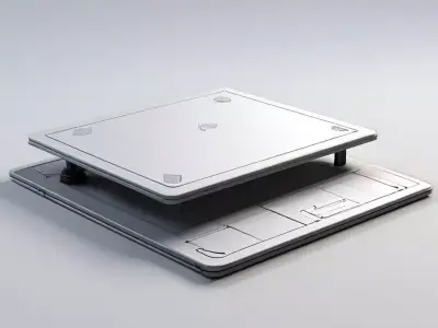 SciFi Floor Panel Hatch Low-poly 3D model