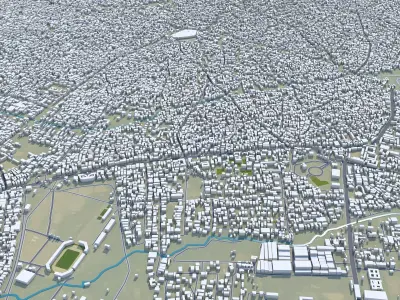 Oko Erin Ilorin Kwara Nigeria 30km Low-poly 3D model