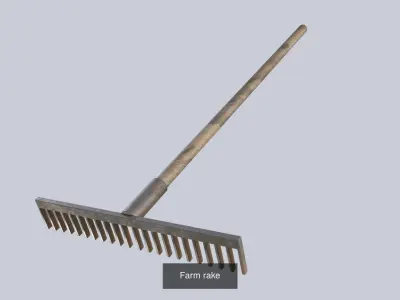 Farm tools collection 3D Model Pack