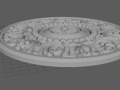 rosette circular medallion 3D model order