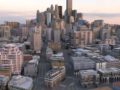 City 64 Low-poly 3D model