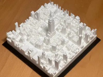 EMPIRE STATE BUILDING CITY MODEL 3D PRINT FILE 3D print model