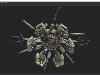 scifi-model260 robot 3D model