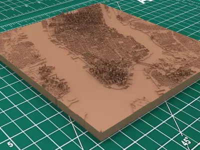 New York Manhattan Printable 3D print model