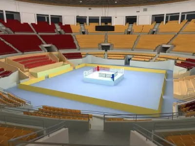 Boxing Arena 3D model