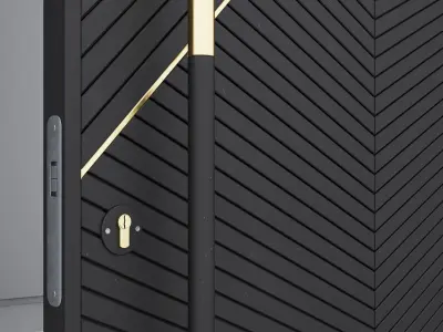 Aluminium door 277 3D model