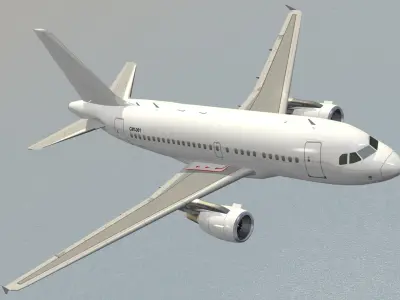  Detailed 3D models of the A320 Family 