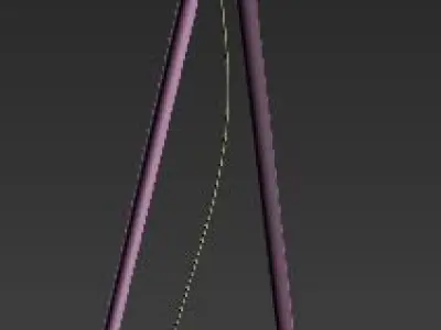 Floor Lamp Low-poly 3D model