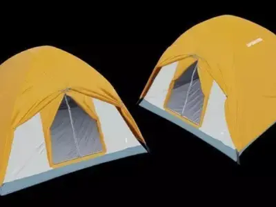 Camping Tent3 Low-poly 3D model