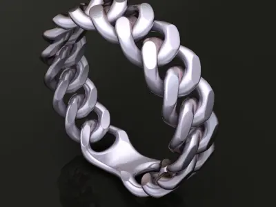 Cuban Link Bottom Fused Mix Size 3D print model