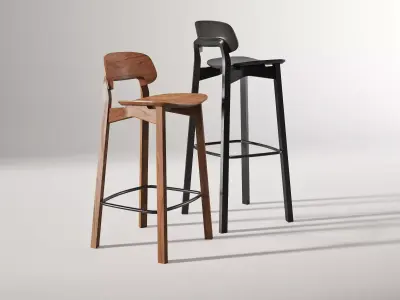 Nonoto Bar Chair 3D model