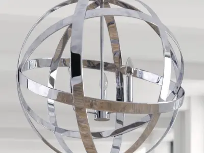 Akiana Light Candle Style Globe Chandelier 3D model