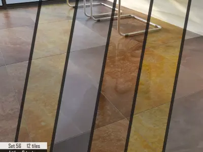 ABC Stone Set 3D model