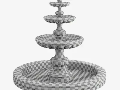Fountain Free low-poly 3D model