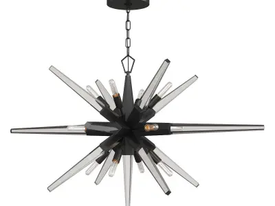 Ariel Semi Flushmount Ariel Starburst Chandelier Low-poly 3D model