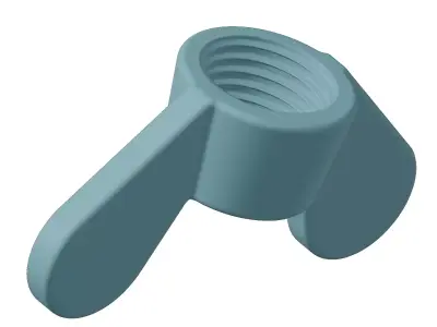 Plastic Wing Nut Toy 3D model