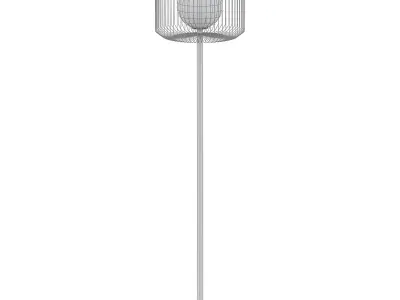 keep-fl rattan floor lamp 3D model