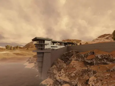 Cliffside Retreat- Modern Mountaintop- Elevated Living 3D model