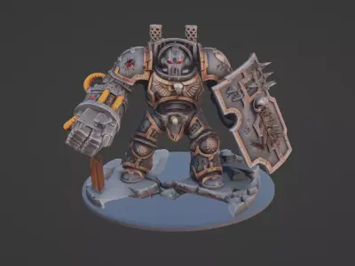 Elite Dread Commander Gothic Heavy Plate Warrior   3D print model