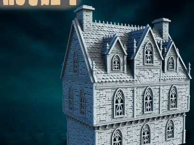 Gothic House 3D print model