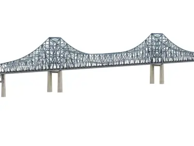 Commodore Barry Bridge 3D model