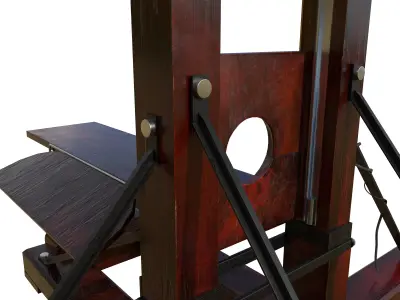 Berger Guillotine Low-poly 3D model