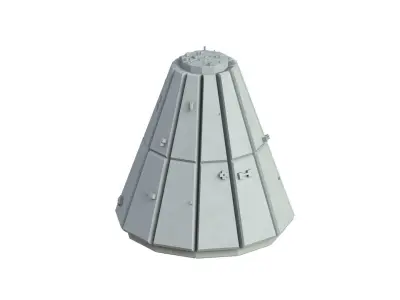 Sci Fi Object No 2853 Low Poly Low-poly 3D model