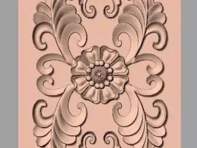 European furniture 3D relief models for CNC wood engraving E164 3D model