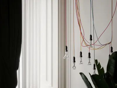 ORIGINAL PLUMEN 001 Chandelier 3D model