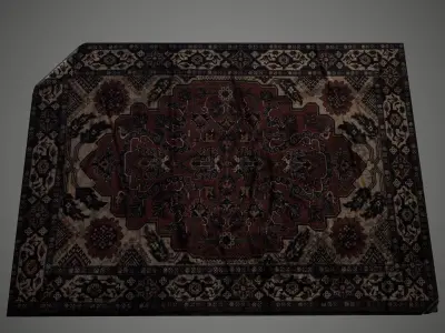 Simple low-poly carpet Low-poly 3D model