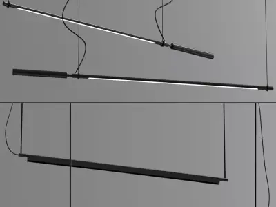 Led Linear Suspension Collection 3D model