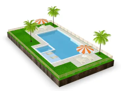 Swimming pool 3D model