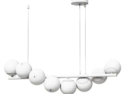 Chandelier Freya Zing FR5199PL 08BS1 3D model