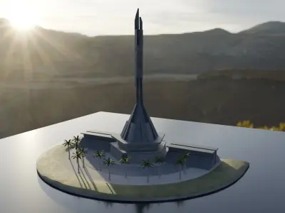 Mausoleum of Agostinho Neto 3D model