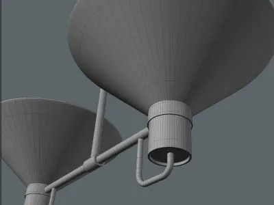 LAURISTON 2-LIGHT UP-PENDANT 3D model