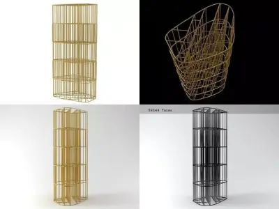 Golden Cage 3D model