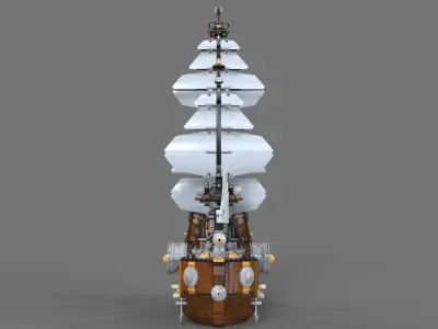 Lego ship air 3D model