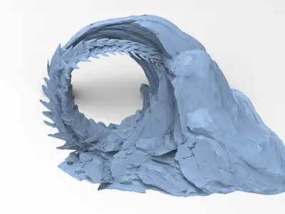 Ankylosaurus Spine Rocks 3D model
