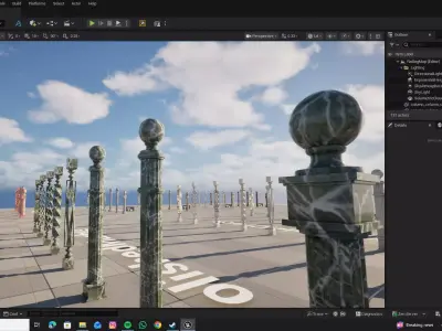 Railing Column 3D model