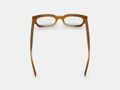 Domingo Eyeglasses in Cinnamon Crystal Fade 3D model