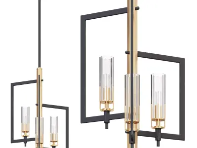 Flambeau 3 Light Pendant by lightology 3D model
