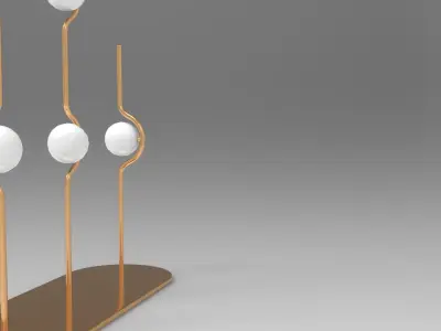 Hull Floor Lamp Low-poly 3D model